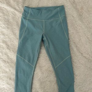Outdoor voices aqua color leggings size small